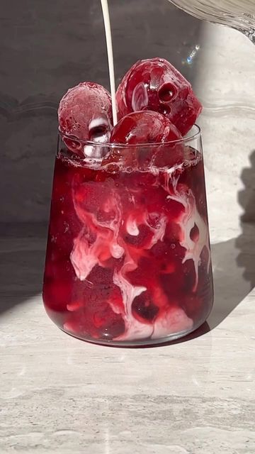 Snarky Tea on Instagram: "BLOOD MOON BERRY ICED TEA 🌚🌙🔮⁠ ⁠ INGREDIENTS⁠ ⁠ 🌙 1.5 tsp Blackberry & Cherry Currant loose leaf @snarktytea⁠ 🌙 1 cup water⁠ 🌙 1 tbs vanilla creamer ⁠ 🌙 1/4 cup milk⁠ 🌙 Ice to serve⁠ ⁠ DIRECTIONS:⁠ ⁠ 1️⃣ In The CHILL Mason Jar Cold Brewer, add the Blackberry & Cherry Currant tea. Steep in the fridge for 4-8 hours or overnight.⁠ ⁠ 2️⃣ In a cup add ice, vanilla creamer, milk and tea. Mix together.⁠ ⁠ #halloween #tearecipes #tea #tealovers #teatime⁠ ⁠ 🎥 @ohhtea_" Berry Iced Tea, Snarky Tea, Milk And Tea, Tea Ingredients, Berry Tea, Blood Moon, Mixed Berries, Tea Recipes, Loose Leaf