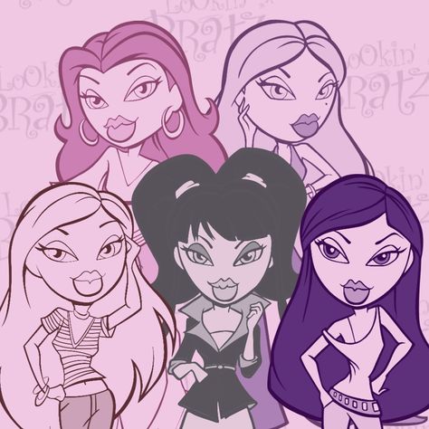 Lookin' Bratz on Instagram: “Check out the new wallpapers and phone backgrounds featuring this funkalish artwork exclusively on LookinBratz.com! #Bratz #LookinBratz…” Bratz Artwork, Bratz Drawings, Pink Bratz, Bratz Art, Bratz Wallpaper, Bratz Characters, Adorable Aesthetic, Doll Backgrounds, Black Bratz Doll