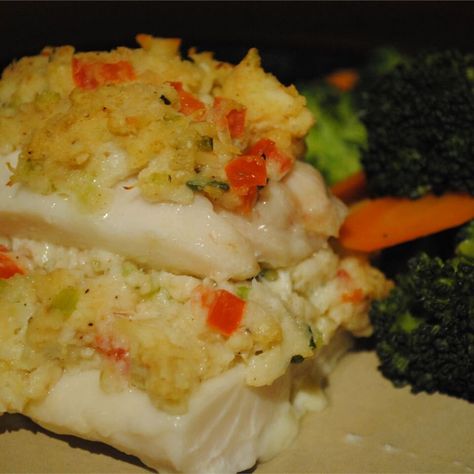 Stuffed Haddock, Can Crab Meat Recipes, Baked Haddock, Canned Crab Meat, Haddock Recipes, Crab Meat Recipes, Crab Stuffed, Crab Recipes, Sweet Meat