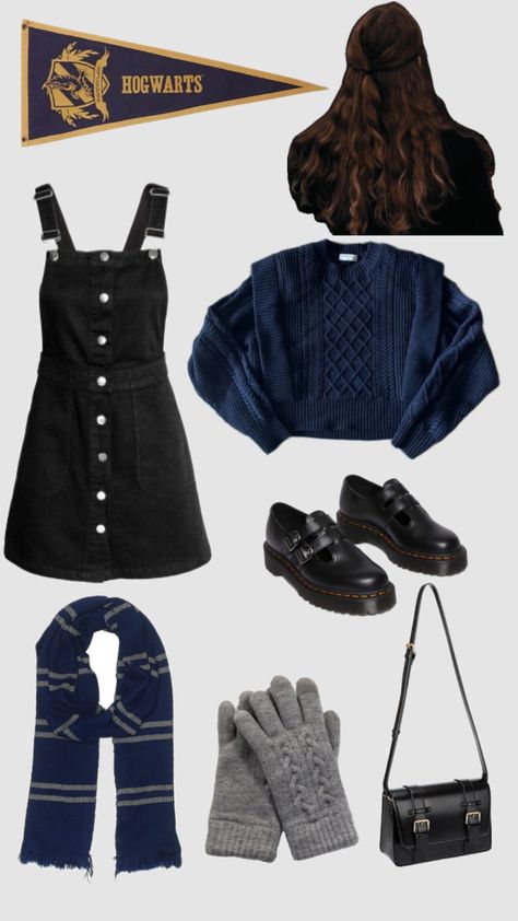 ravenclaw 🖌️🧳 #ravenclaw #hogwarts #harrypotter #academia #fall #fit Ravenclaw Outfit Aesthetic, Harry Potter Ravenclaw Outfits, Ravenclaw Outfit, Hogwarts Uniform, Hogwarts Outfits, Outfit Creator, Ravenclaw Aesthetic, Harry Potter Outfits, Fall Fit