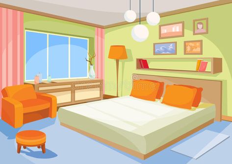 Cartoon Interior, Living Room Cartoon, Living Room Illustration, Reka Bentuk Bilik Tidur, Bedroom Cartoon, Cozy Cartoon, Best Leather Sofa, Episode Interactive Backgrounds, Soft Chair