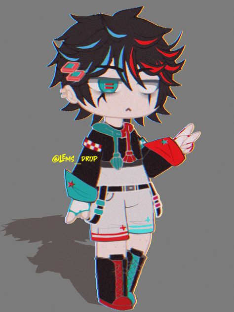 Glitch Oc Drawing, Glitch Character Art, Gacha Glitch Outfits, Ghostface Gacha Club, Glitch Oc, Neon Gacha Club Oc, Gacha Boy, Trust People, Math Mystery Picture