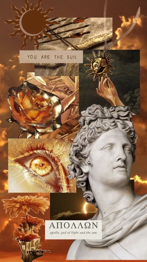 #apollo #mythology #greekmythgology #gold Apollo Mythology, Artemis Aesthetic, Apollo Aesthetic, Apollo Greek, Apollo Cabin, Apollo And Artemis, Achilles And Patroclus, Greek Gods And Goddesses, Greek Myths