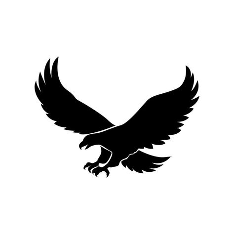 Free Picture Frames, Eagle Icon, Bird Reference, Eagle Silhouette, Eagle Images, Hand Tats, Design Silhouette, Chest Tattoo Men, Animal Silhouette