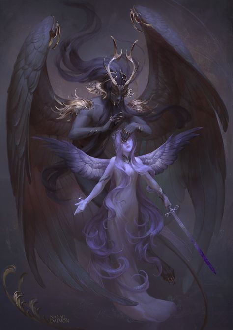 ArtStation - A vision, Narael Daemon Heaven Art, Demon Art, Puzzle Box, Arte Fantasy, Fantasy Aesthetic, Angels And Demons, Angel Art, Dark Fantasy Art, Art Reference Photos