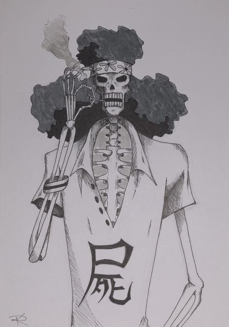 Brook One Piece Drawing, Brook One Piece, Brooks One Piece, One Piece Drawing, Sketches Easy, Ethereal Art, One Piece Anime, Learn To Draw, Character Drawing