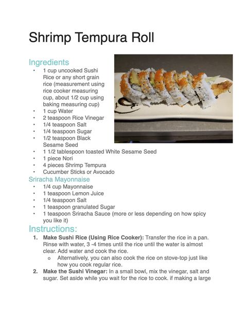 Shrimp Tempura Sushi, Tempura Sushi, Shrimp Tempura Roll, Tempura Roll, Tempura Recipe, Beyonce Quotes, How To Make Shrimp, Shrimp Rolls, Pancakes And Bacon