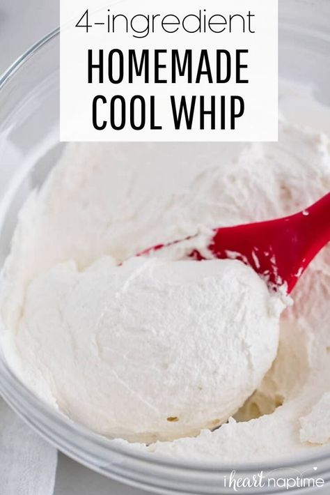 How To Make Cool Whip, Home Made Cool Whip, Sliced Desserts, Make Cool Whip, Cool Whip Recipes, Homemade Cool Whip, Recipes With Cool Whip, Cool Whip Desserts, Homemade Whipped Cream Recipe