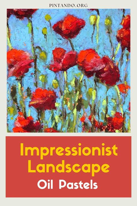 Transform landscapes into captivating works of art! Dive into the mesmerizing world of oil pastels with Drawing & Painting - The Virtual Instructor's tutorial on Impressionist Landscapes. Uncover the secrets of blending, layering, and capturing nature's essence using vibrant pastels. This step-by-step guide breaks down techniques for artists of all levels, empowering you to create stunning landscapes while fostering your unique creativity. Discover the joy of artistic expression and... Oil Pastel Lesson High School, Oil Pastel Waterfall, Impressionist Oil Pastel, Oil Pastel Landscape Tutorial, Oil Pastel Impressionism, Oil Pastel Portrait Tutorial, Oil Pastel Tutorial Step By Step, Impressionism Art Landscape, Easy Pastel Art