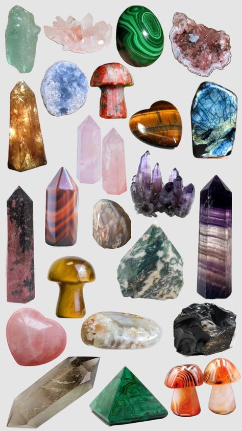 #crystals #witch #witchy Witch Objects, Witchy Objects, Create Collage, Creative Play, Witch, Collage, Crystals