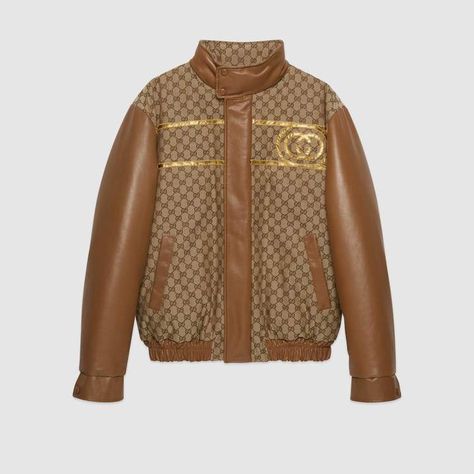 Gucci-Dapper Dan GG canvas jacket. Introducing the Gucci-Dapper Dan collection for Fall Winter 2018. In the ‘80s and ‘90s, Dapper Dan, a well-known Harlem designer invented his own creations by reconstructing luxury brands' motifs into personalized coveted pieces. Now, through his and Alessandro Michele’s artistic vision, a contemporary interpretation of streetwear and accessories has been developed for a new generation. #afflink Dapper Dan Gucci, Gucci Jacket Mens, Luxury Jacket Men, Velvet Dinner Jacket, Gucci Jackets, Leather Tops, Gucci Denim, Designer Jackets For Men, Designer Leather Jackets