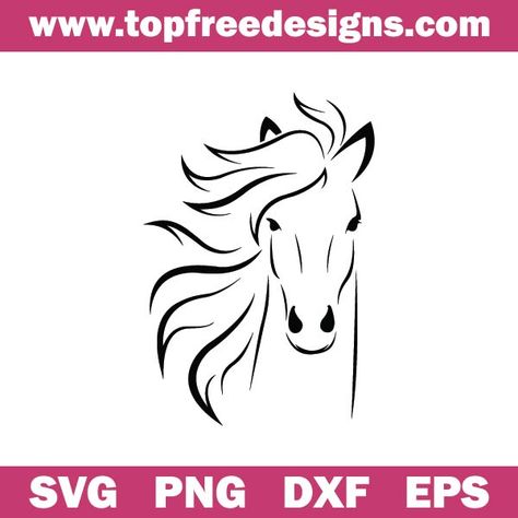 Horse Stencils Free Printable, Free Horse Svg Files For Cricut, Horse Svg Free Cricut, Horse Stencil Printable, Horse Svg Files Free, Horse Tumbler Ideas, Free Horse Svg, Horses Silhouette, Cricut Animals