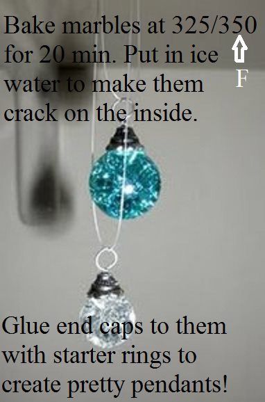 Baked Marbles, Ice Water, Pretty Pendant, Cool Ideas, Crafty Craft, Mod Podge, Crafty Diy, Craft Time, Diy Schmuck