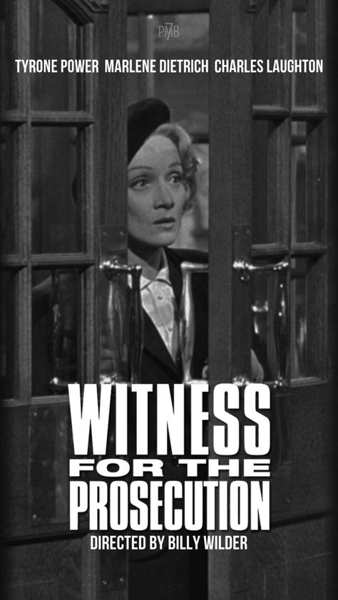 Witness For The Prosecution, Billy Wilder, Tyrone Power, Hollywood Movies, Marlene Dietrich, Hollywood, Quick Saves