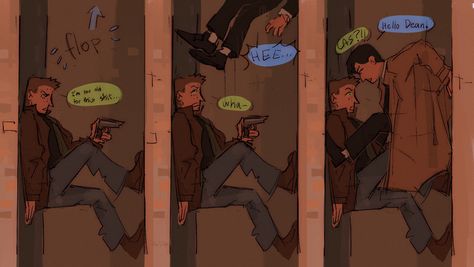 Destiel And Sabriel Fanart, Destiel Fanart Comic, Supernatural Destiel Fanart, Dean And Cas Fanart, Cas X Dean, Supernatural Fan Art Destiel, Dean And Castiel Fan Art, Dean Winchester Fanart, Destiel Comic