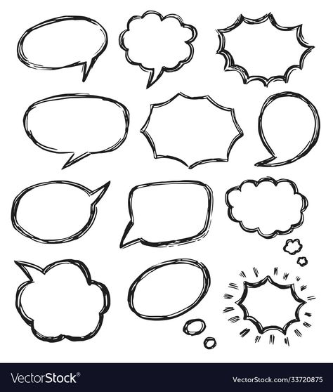 Talking To Someone Drawing, Thinking Bubble Drawing, Thought Bubble Drawing, Talk Drawing, Bubble Sketch, Talk Aesthetic, Talking Illustration, Talking Drawing, Bubble Doodle