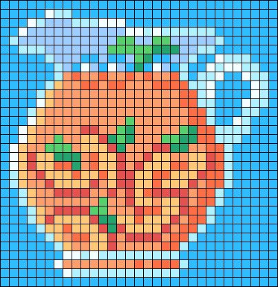 Alpha pattern #151938 | BraceletBook Peach Fruit, Food Fruit, Stitch Art, Bead Pattern, Perler Patterns, Fruit Plants, Alpha Pattern, Alpha Patterns, Perler Bead Patterns