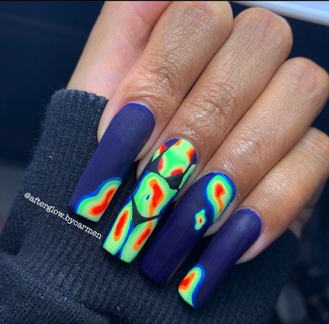 Glitch Nails, Anime Nails, Cute Nails For Fall, Nail Design Inspiration, Dope Nail Designs, July Nails, Nail Envy, Instagram Nails, Nails Desing