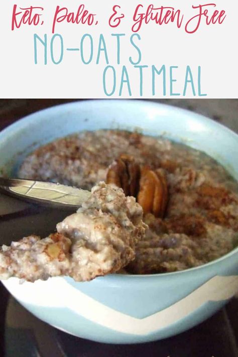 Paleo Oatmeal, Low Carb Oatmeal, Keto Oatmeal, Low Carb Breakfast Recipes, Paleo Breakfast, Diet Help, Low Carb Breakfast, Keto Breakfast, Smoothie Diet