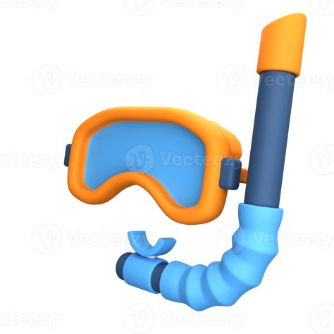 Diving goggles 3D icon Diving Goggles, 3d Icons, 3d Object, Free Png, Goggles, Diving, Royalty, Tile, Royalty Free