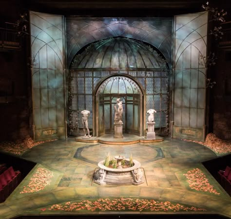 Victorian Stage Design, Twelfth Night Set Design, Palace Set Design, 1920s Set Design, Theater Set Design, Gothic Theater, Set Theatre, Art Deco Theater, Theatre Backdrops