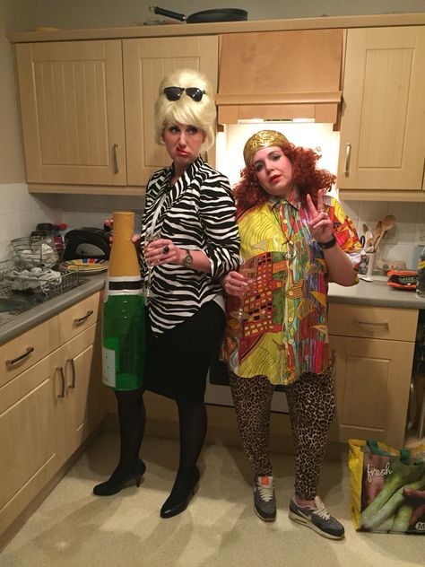 Ab Fab fancy dress, absolutely fabulous! Absolutely Fabulous Costume, Ab Fab Costume, British Fancy Dress Costumes, Patsy And Eddie Fancy Dress, Ab Fab Fancy Dress, Butlins 90s Fancy Dress, 80 Fancy Dress Costume Ideas, British Icons Fancy Dress Ideas, 90’s Fancy Dress