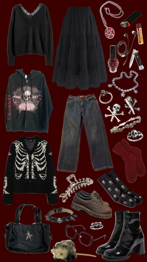 #outfitinspo #vintage #redandblack #emo #punk Your Aesthetic, Connect With People, Creative Energy, Energy