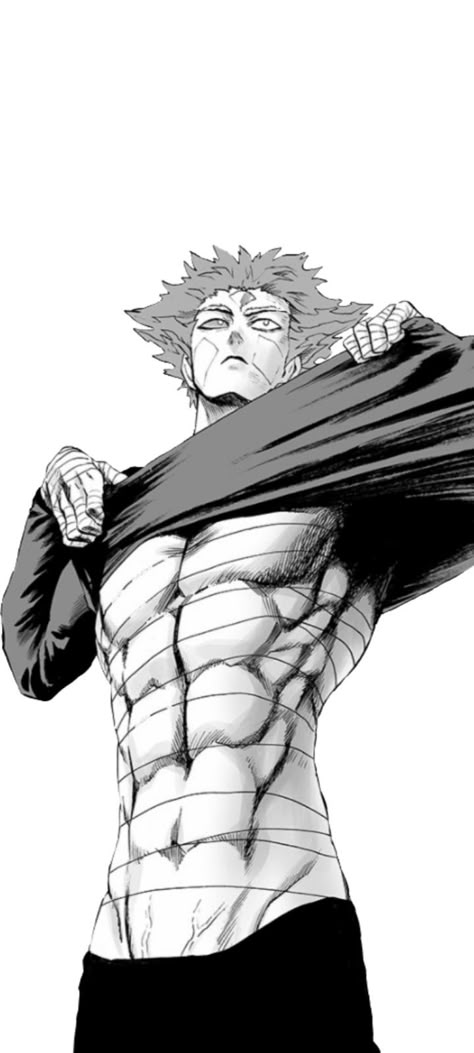 One Punch Man Male Characters, Kratos Line Art, One Punch Man Garou Manga, Garou Opm Manga, Genos Wallpaper Hd, Punch Drawing Pose, Garo One Punch Man, One Punch Man Manga Art, One Punch Man Sketch