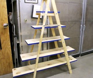 Wooden ladder decor