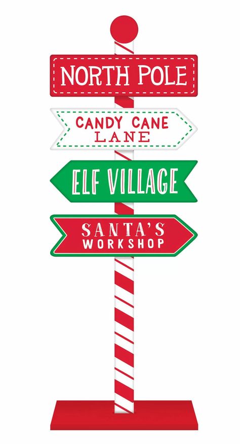 Santa's Workshop Decorations, Candy Cane Lane Theme, Santas Workshop Theme Decorations, Christmas Mural, Santa's Workshop Sign, Elf Workshop, North Pole Santa's Workshop, Elf Village, North Pole Sign