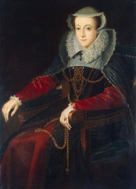 Mary Stuart by ? (State Hermitage Museum - St. Petersburg Russia) | Grand Ladies | gogm 1600s Fashion, Mary Queen Of Scotland, Mary Of Guise, Marie Stuart, Vanessa Redgrave, Queen Of Scots, Tudor Dynasty, Tudor Era, Woman In Black