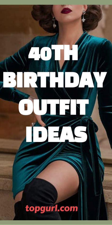 40, Fabulous, and Ready to Slay: 15 Fierce Outfit Ideas for Your Big Birthday Bash. 40th Bday Outfit Ideas, 40 Th Birthday Outfit Ideas, Outfits For 40th Birthday Party, February Birthday Outfit Women, Casino Christmas Party Outfit, 45th Birthday Outfits For Women, Birthday Outfit Women Winter, Nice Party Outfits, Party Outfit Women Over 40