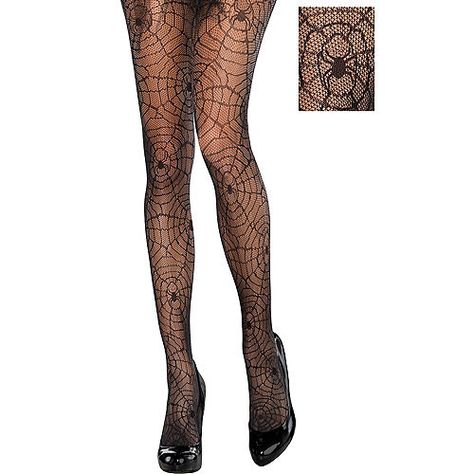 Spider Web Tights, Winx Redesign, Fairy Grunge Outfit, Halloween Tights, Ripped Tights, Plus Size Tights, Stockings Outfit, Dress Idea, Silk Stockings