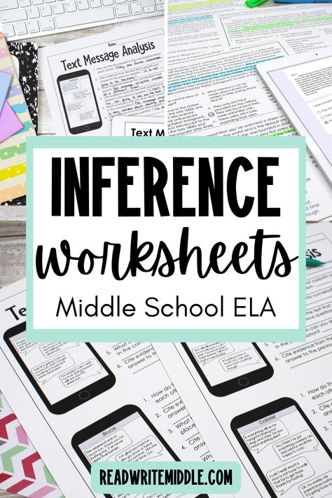 Trying to find fun and easy ways to review inferences with your middle school students? Check out these engaging and fun inference activities and worksheets for your sixth grade, seventh grade, and eighth grade students. Your 5th grade, 6th grade, and 7th grade students will grow from the making inferences practice in these ELA worksheets. These activities and Language Arts lessons are ideal for review and are just right for students in grades 5, 6, & 7. Inferencing Activities High School, Study Skills Activities, Language Arts Activities Middle School, 7th Grade Writing, Middle School Reading Activities, Inferencing Activities, Inference Activities, Summer School Activities, Teacher Checklist