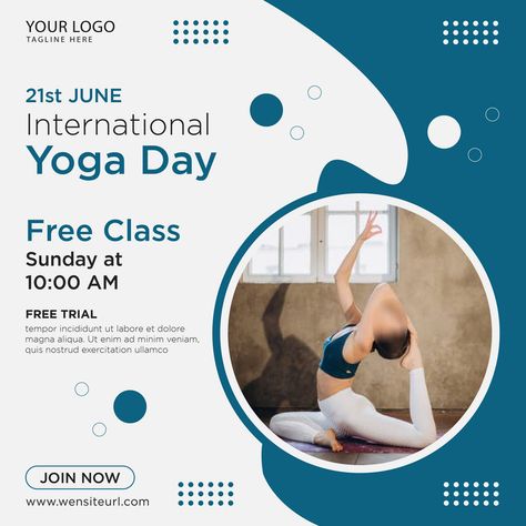 Yoga Social Media Posts, Yoga Instagram Post Ideas, Qatar National Day, International Yoga Day, Yoga Day, Yoga Training, Social Media Banner, Best Yoga, Post Design