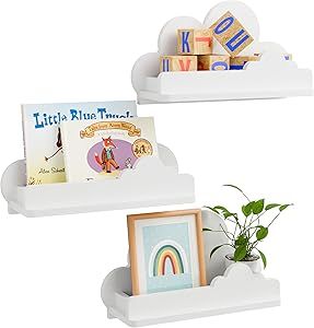 Beskadi Cloud Shelves for Kid’s Room Nursery Wall Deor Set of 3, White Cloud Bookshelf Floating Shelf, Small Figure Shelf Wall Mounted, Cute Decorative Cloud Floating Shelf for Toys, Plants & Storage Cloud Bookshelf, Shelf For Toys, Figure Shelf, Bookshelf Floating, Cloud Shelves, Bedroom Bookshelf, Bedroom Shelf, Nursery Shelf, Bookshelves In Bedroom