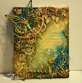 Altered Canvas, Pretty Mess, Mixed Media Art Canvas, Mixed Media Crafts, Mixed Media Tutorials, Mixed Media Artwork, Mixed Media Projects, Mixed Media Art Journaling, Arte Fantasy