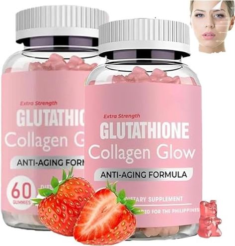 Glutathione Collagen Gummies,Glutathione Collagen Glow Gummies for Dark Spot,Collagen Gummies for Women,Gummies Skin Care,60 Pieces/Bottle Korea Glutathione Gummies for Women (2pcs) Lemme Gummies, Gummy Vitamins Women, Collagen Gummies, Vitamins For Women Gummies, Glutathione Skin, Collagen Pills, Anti Aging Supplements, Brighten Skin Tone, Lighten Skin