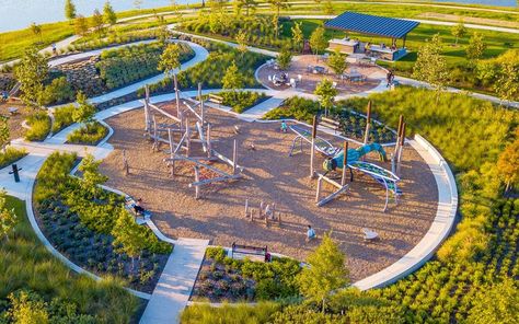 Playground Idea, Dragonfly Sculpture, Playgrounds Architecture, Playground Landscaping, Landscape Architecture Graphics, Kids Play Equipment, Pocket Park, Sport Park, Children Park