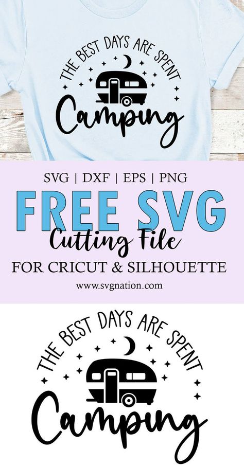 Camping Tshirt Ideas, Camper Quotes, Camp Shirt Designs, Camper Art, Cricut Svg Files Free, Silhouette Cameo Crafts, Design Camp, Idee Cricut, Vector Quotes