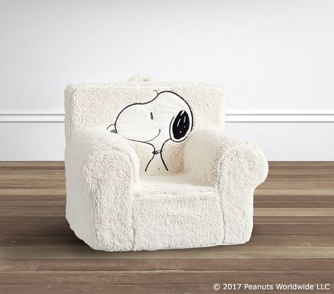 Snoopy Sherpa Anywhere Chair Slipcover® Only {affiliate link} Snoopy Baby Room, Snoopy Room, Snoopy Nursery, Snoopy Decor, Boy Playroom, Snoopy Sleeping, Peanuts Nursery, Snoopy Baby Shower, Snoopy Baby