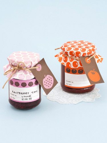 Jam Presentation, Jam Jar Design, Lemon Gifts, Preserves Packaging, Diy Jam, Butter Packaging, Jam Packaging, Jam Gift, Jar Covers