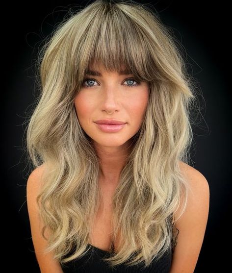 Lived In Ash Blonde, Blonde Dimension, Cool Blonde Tone, Bardot Bangs, Natural Looking Highlights, Rachel Williams, Blonde Bob Haircut, Full Fringe, Going Blonde