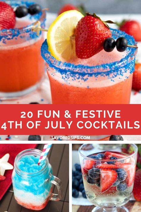 Fourth Of July Cocktails Alcohol, 4th Of July Vodka Drinks, July 4 Drinks Alcohol, Easy 4th Of July Drinks, July Cocktails, 4th Of July Cocktail Recipes, 4th Of July Mixed Drinks, 4th Of July Batch Cocktails, Fourth Of July Alcoholic Drinks