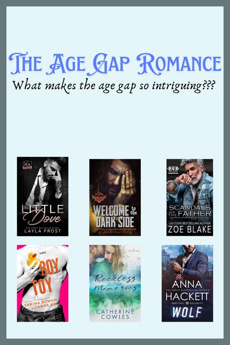 Age Gap Romances have become an increasingly popular trope in the romance genre, inviting readers to explore the complexities of love that bridges generations. Age Gap Love, Age Gap Romance, Forbidden Love, Age Gap, Usa Today, Scandal, Dark Side, Bestselling Author, Of Love