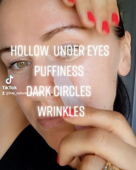 SkinCare🌸GuaSha🌸FaceYoga🌸 on Instagram: “Save this video for later 💕 Good remedy for hollow under the eyes, Dark circles, puffy eyes and wrinkles around the eyes! I'm using…” Hollow Eyes Remedy, Hollow Under Eyes, Eyes Dark Circles, Mother Life, Natural Face Lift, Under Eye Puffiness, Eyes Dark, Healthy Lifestyle Quotes, Remove Dark Circles