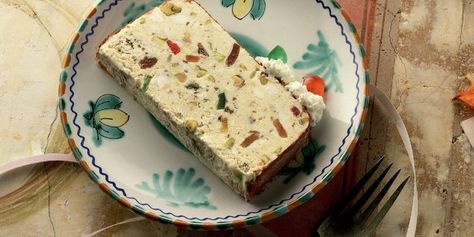 What Is Spumoni – And How Is It Different From Ice Cream? Spumoni Ice Cream, Custard Ice Cream, Love And Gelato, Neapolitan Ice Cream, Making Homemade Ice Cream, Italian Cake, Frozen Custard, Cocoa Nibs, Italian Cookies