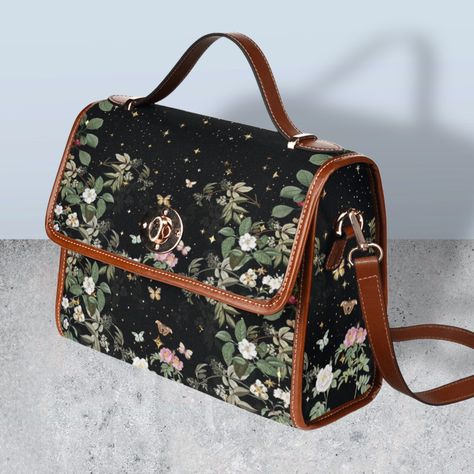 Custom Made Handbags, Fabric Satchel Bag, Nature Theme Gifts, Boho Laptop Bag, Cute Handbags Purses, Cottagecore Christmas Gifts, Cute Satchel Shoulder Bag For On-the-go, Cute Leather Bag, Cloth Hand Bags For Women