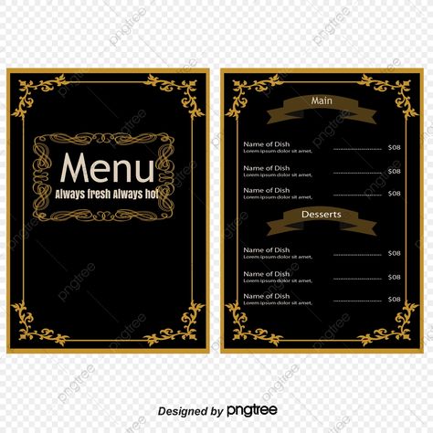 Hotel Menu Card, Hotel Invitation, Hotel Recipes, Vintage Wedding Invitation Cards, Hotel Menu, Menu Card Design, Table D Hote, Stylish Business Cards, Transparent Clipart