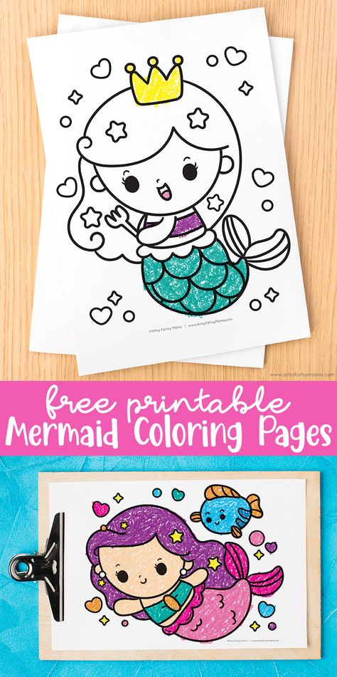 Mermaid Printables Free, Little Mermaid Coloring Pages, Mermaid Coloring Pages Free Printable, Mermaid Template Free Printable, Free Mermaid Coloring Pages, Mermaid Learning Activities, Mermaid Coloring Sheets Free Printable, Mermaid Activity Sheets, Mermaid Printables